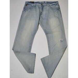 Vintage Akademiks Light Denim Jeans Size 40x34 Lot#009